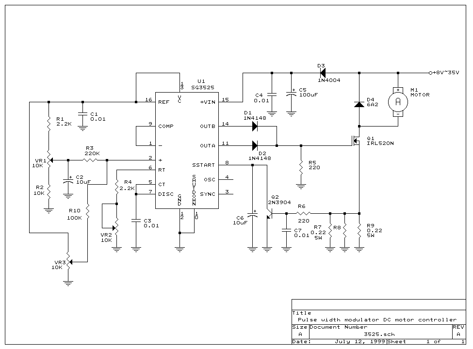 3525 Pwm Controller Circuit